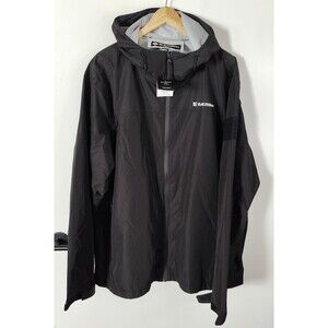 Baerskin Tactical Jacket Mens 2XL Black Zip Rain Hooded Full Zip Logo NEW